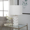 Uttermost Ascent White Geometric Table Lamp By Casagear Home UT-30164-1