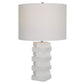 Uttermost Ascent White Geometric Table Lamp By Casagear Home