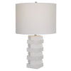 Uttermost Ascent White Geometric Table Lamp By Casagear Home