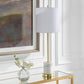 Uttermost Turret Gold Buffet Lamp By Casagear Home UT-30166-1