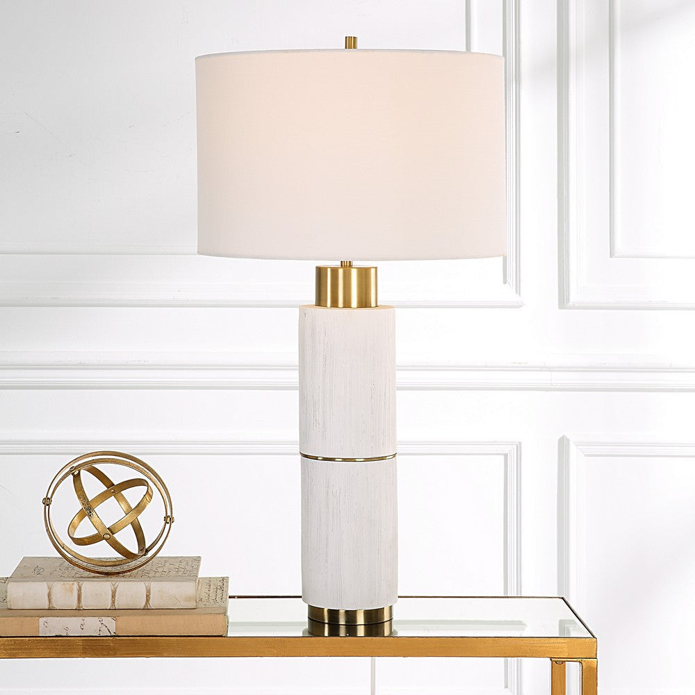 Uttermost Ruse Whitewashed Table Lamp By Casagear Home UT-30190