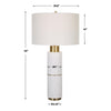 Uttermost Ruse Whitewashed Table Lamp By Casagear Home UT-30190