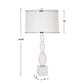 Uttermost Regalia White Marble Table Lamp By Casagear Home UT-30197