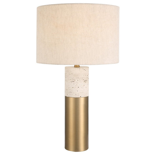 Uttermost Gravitas Elegant Brass & Stone Lamp By Casagear Home