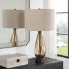 Uttermost Baltic Teardrop Glass Table Lamp By Casagear Home UT-30230