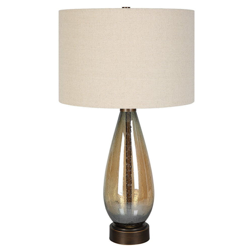 Uttermost Baltic Teardrop Glass Table Lamp By Casagear Home UT-30230