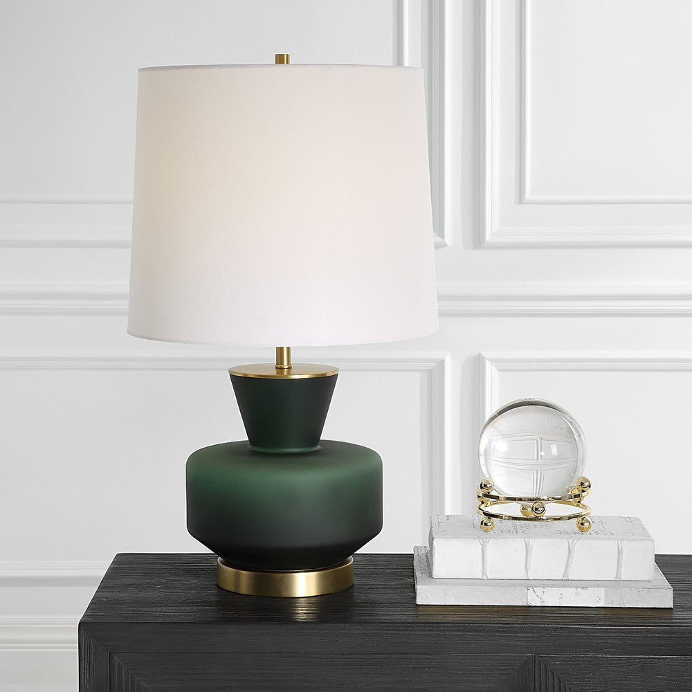 Uttermost Trentino Dark Emerald Green Table Lamp By Casagear Home UT-30232-1