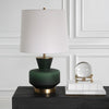 Uttermost Trentino Dark Emerald Green Table Lamp By Casagear Home UT-30232-1