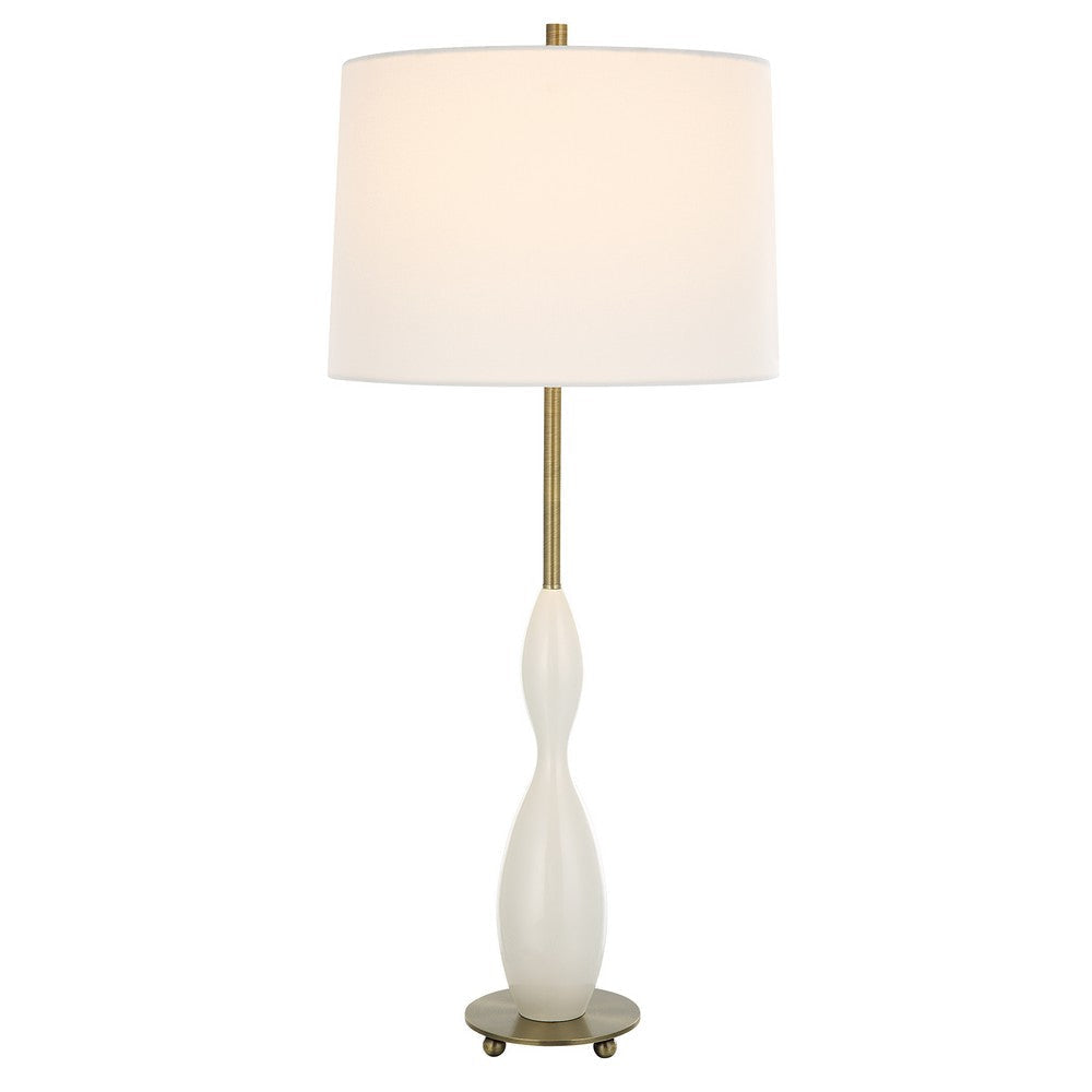 Uttermost Annora Glossy White Table Lamp By Casagear Home