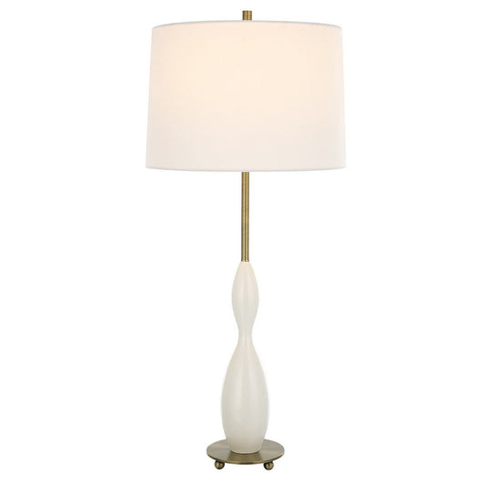 Uttermost Annora Glossy White Table Lamp By Casagear Home