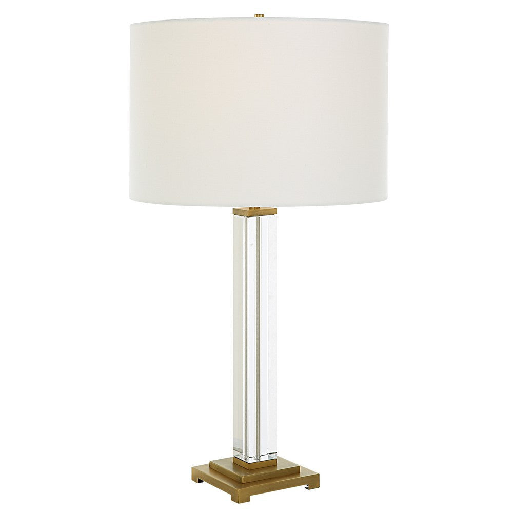 Uttermost Crystal Column Table Lamp By Casagear Home