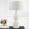 Uttermost Twisted Swirl White Table Lamp By Casagear Home UT-30240