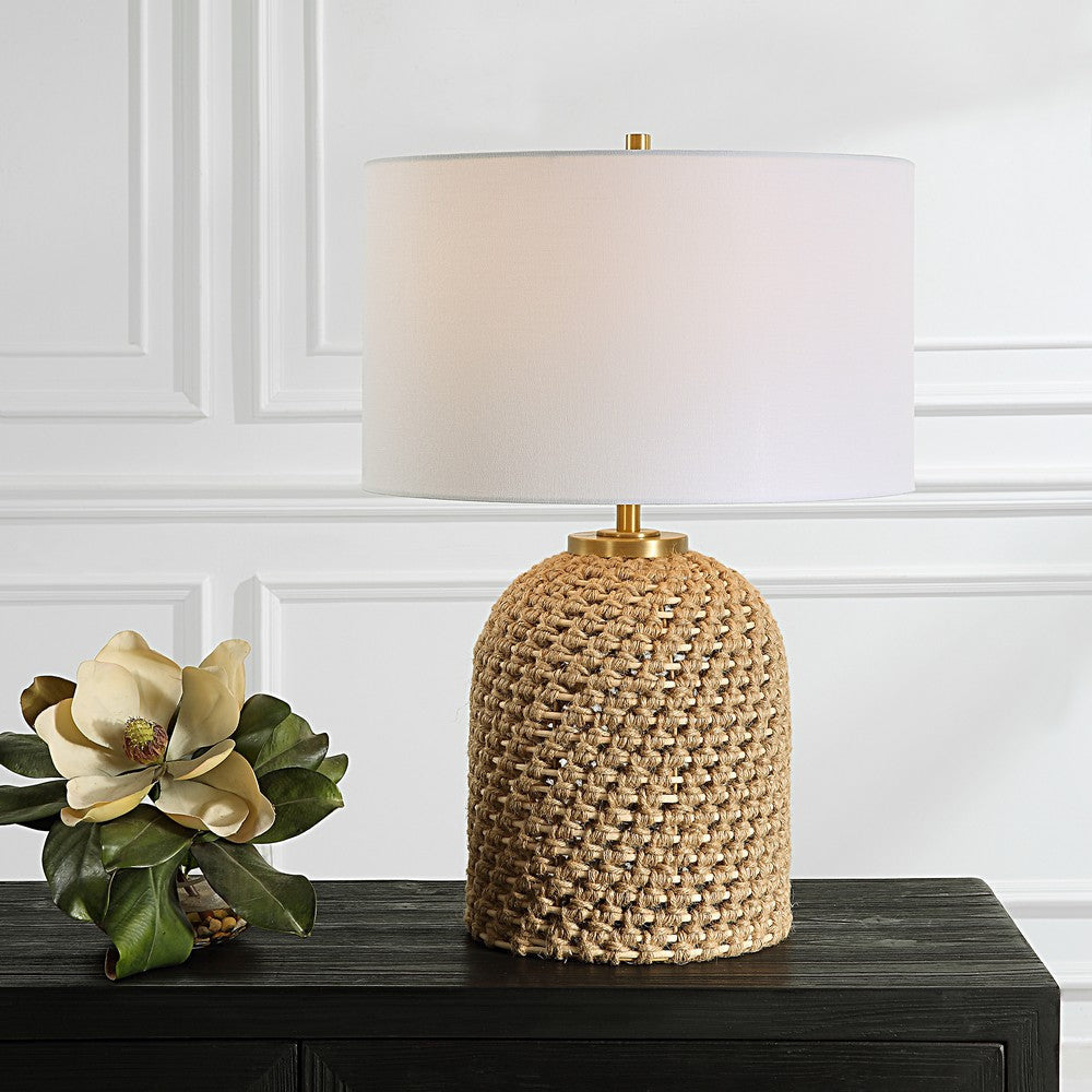 Uttermost Kendari Rope & Rattan Table Lamp By Casagear Home UT-30243