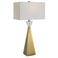 Uttermost Arete Modern Brass Table Lamp By Casagear Home