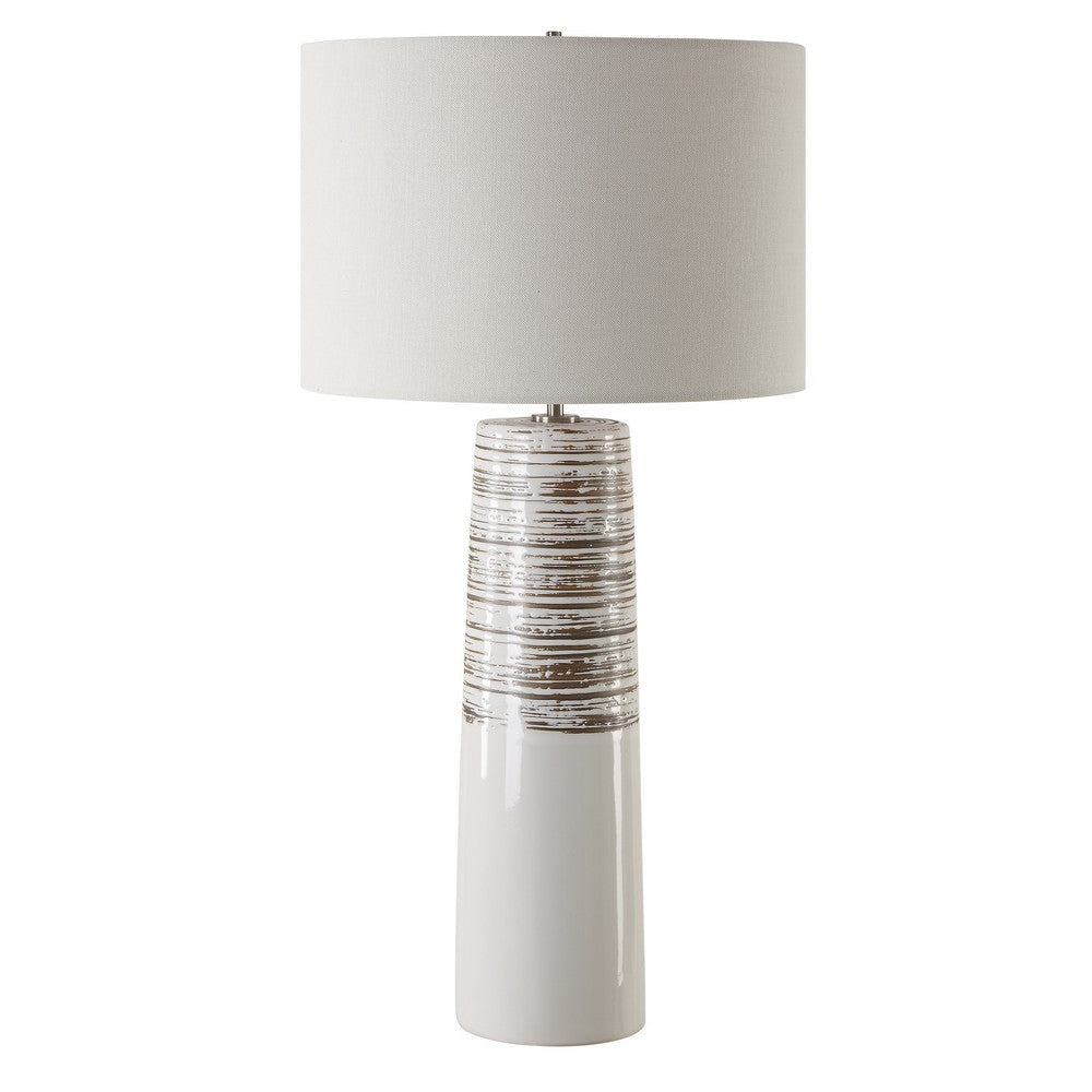 Uttermost Haven White Glaze Table Lamp UT-30426