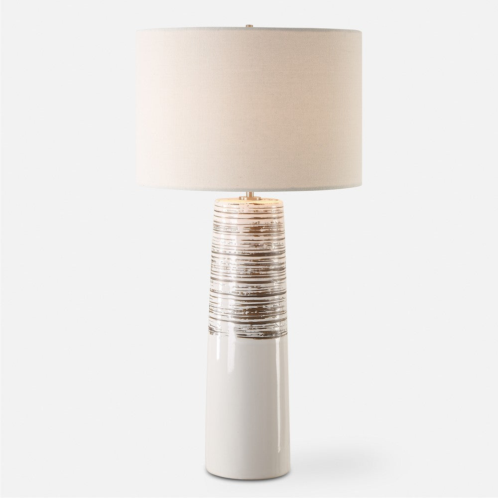 Uttermost Haven White Glaze Table Lamp UT-30426