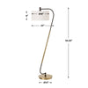 Uttermost Irwin Curved Brass Floor Lamp UT-30476