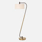 Uttermost Irwin Curved Brass Floor Lamp