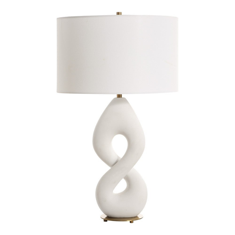 Uttermost Meridian Ivory Stone Table Lamp UT-30483