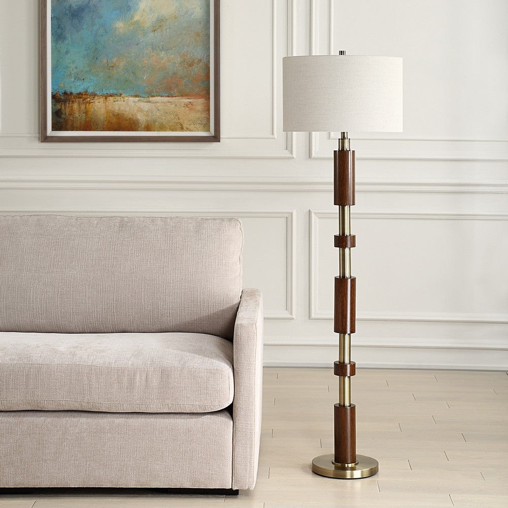 Uttermost Stacked Wooden Floor Lamp UT-30516-1