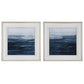 Uttermost Rising Blue Abstract Framed Prints, Set/2 By Casagear Home