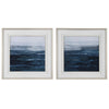 Uttermost Rising Blue Abstract Framed Prints, Set/2 By Casagear Home