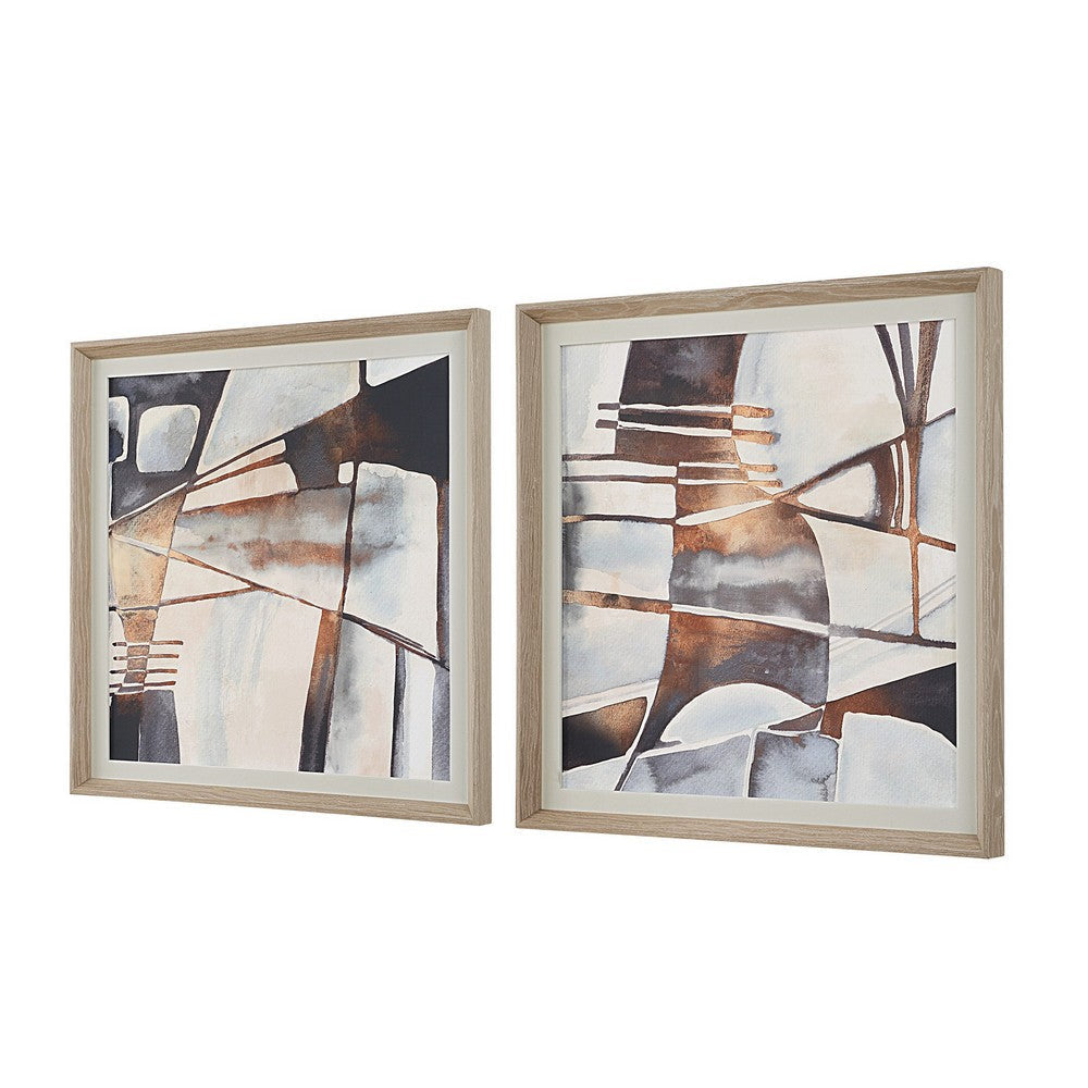 Uttermost Vetrina Framed Abstract Prints Set/2 UT-32390