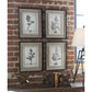 Uttermost Casual Grey Study Framed Art Set/4 By Casagear Home UT-32510