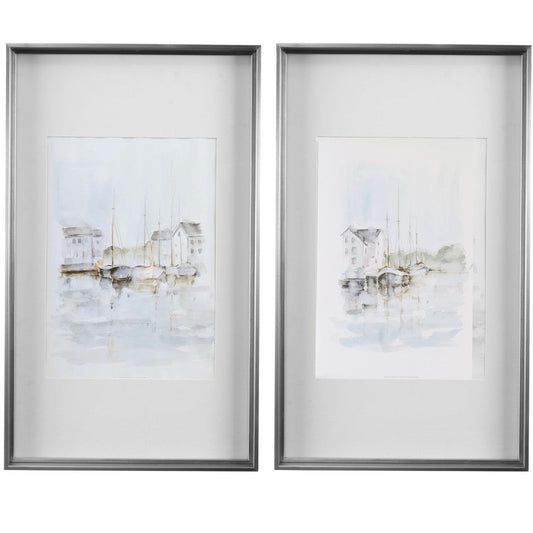 Uttermost New England Port Framed Prints, Set of 2 By Casagear Home