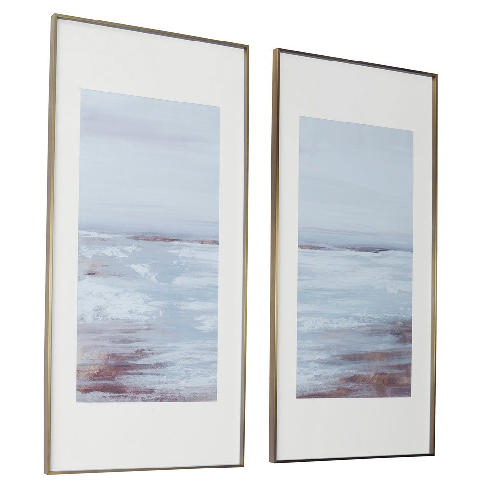 Uttermost Coastline Framed Prints Set of 2 By Casagear Home UT-33716