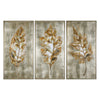 Uttermost Champagne Leaves Modern Art S/3 By Casagear Home