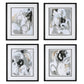 Uttermost Tangled Threads Abstract Framed Prints, Set of 4 By Casagear Home