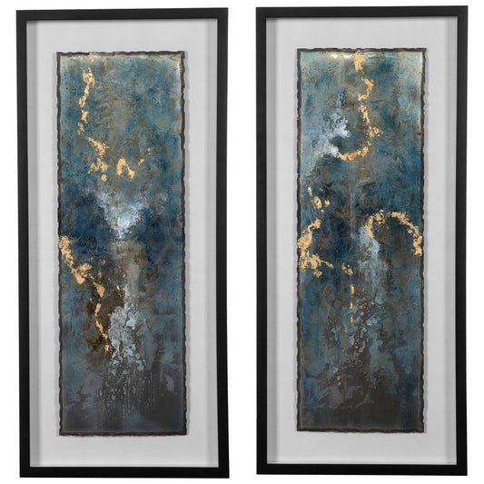 Uttermost Glimmering Agate Abstract Prints, S/2 By Casagear Home