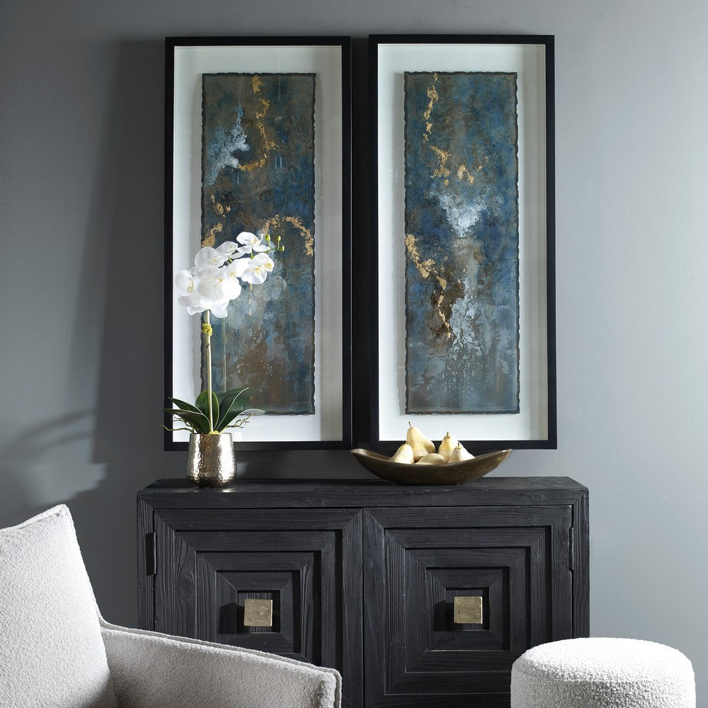 Uttermost Glimmering Agate Abstract Prints S/2 By Casagear Home UT-41434