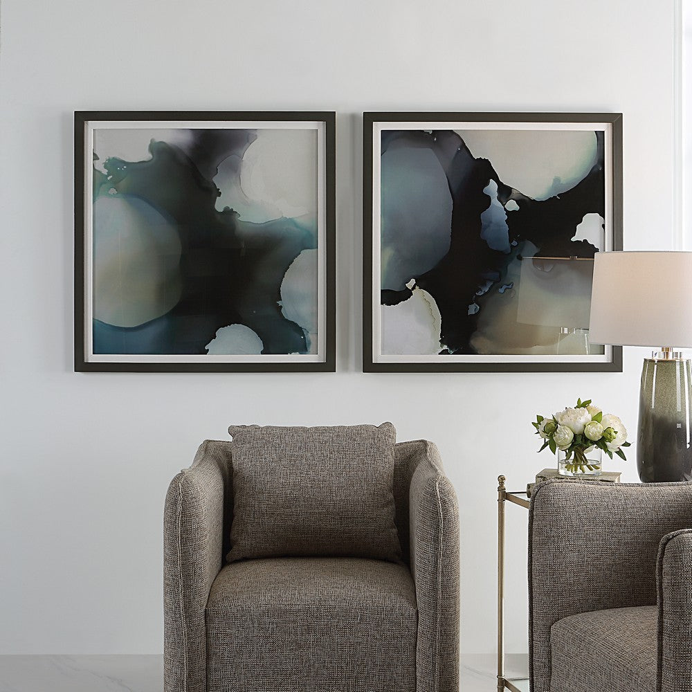 Uttermost Telescopic Abstract Framed Prints Set/2 By Casagear Home UT-41458