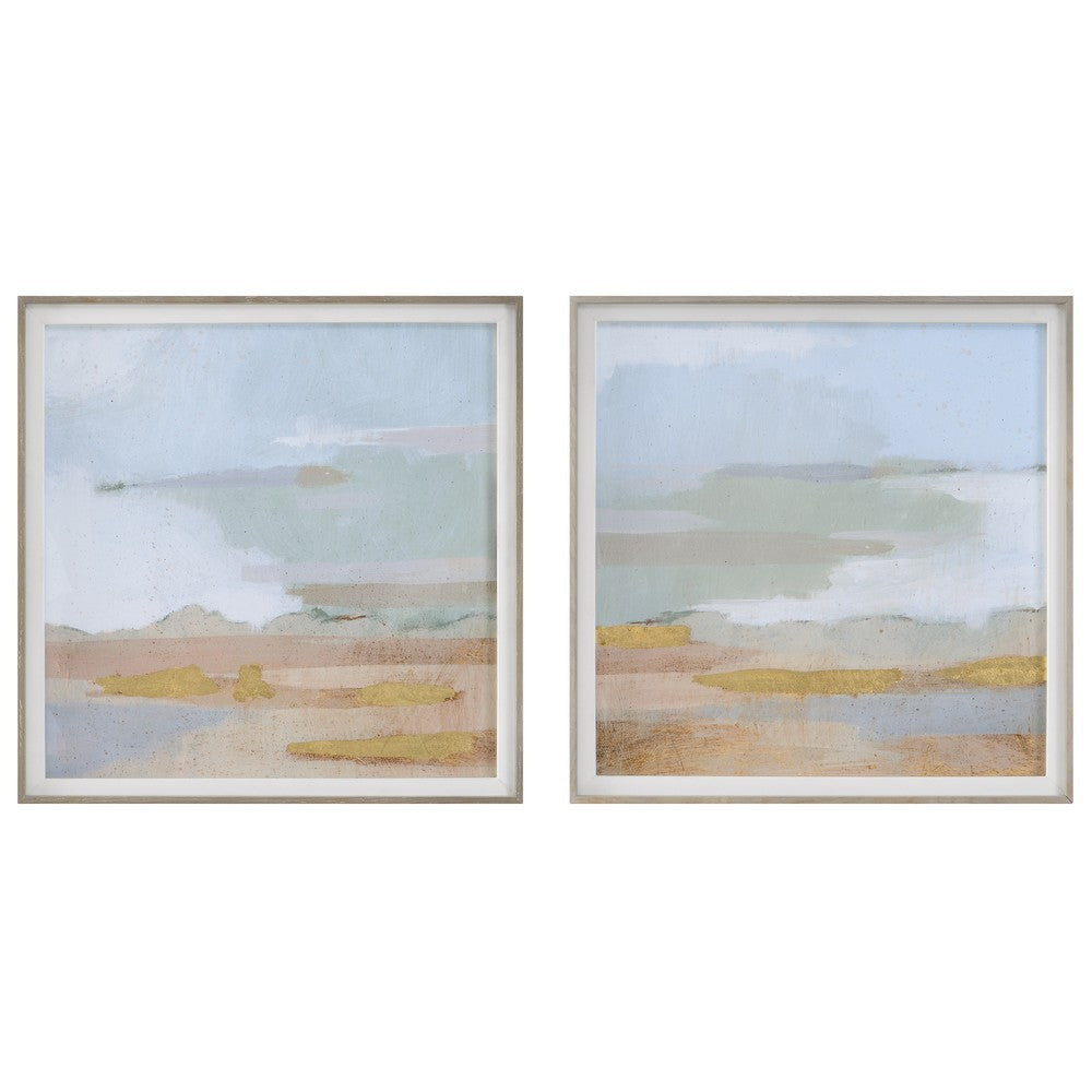 Uttermost Abstract Coastline Framed Prints, S/2 By Casagear Home