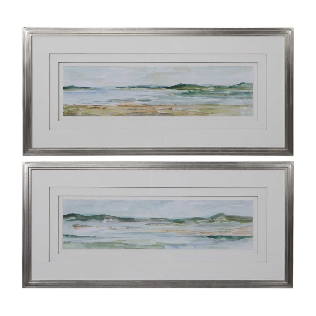 Uttermost Panoramic Seascape Framed Prints Set/2 By Casagear Home