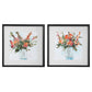 Uttermost Fresh Flowers Watercolor Prints, S/2 By Casagear Home