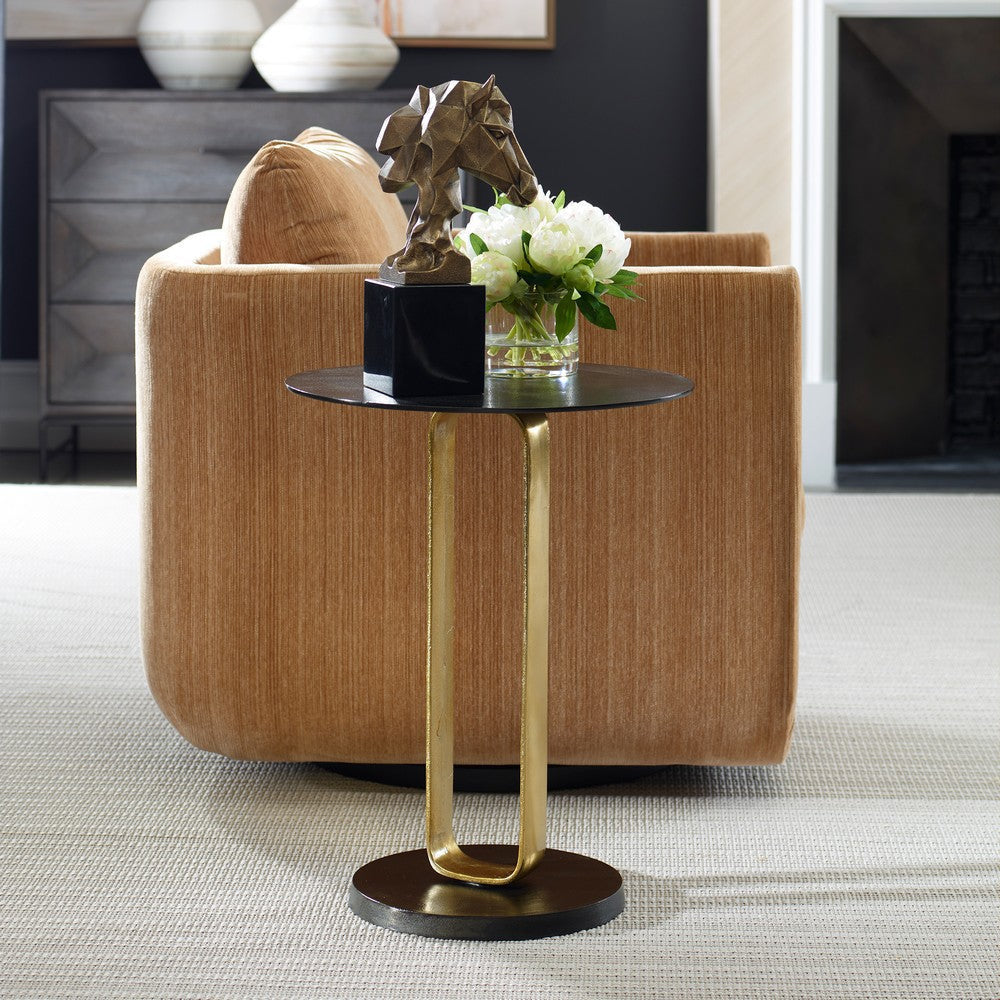 Uttermost Aperture Brass Accent Table UT-50005