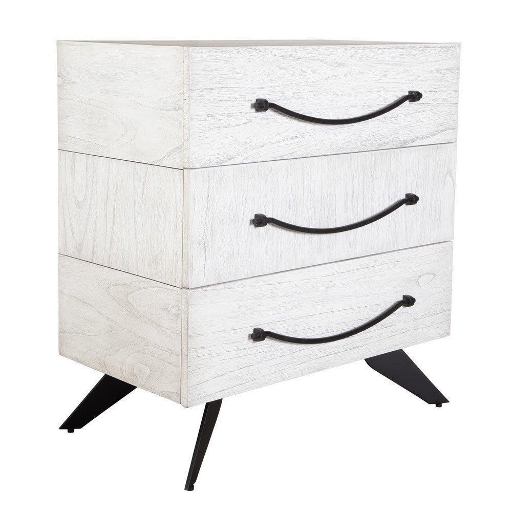 Uttermost Vivi 3 Drawer White Chest UT-50013