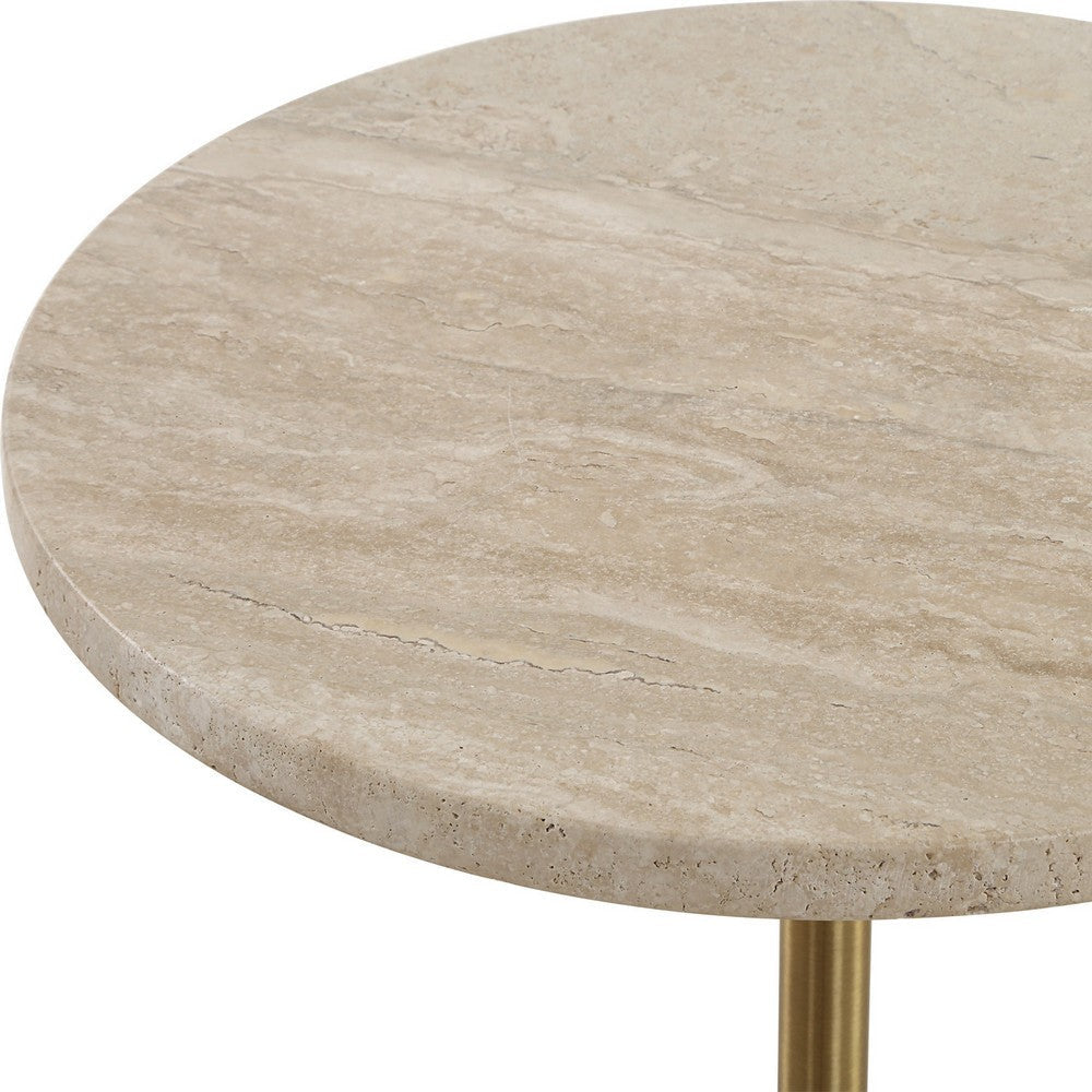 Uttermost Malya Travertine Accent Table UT-50060