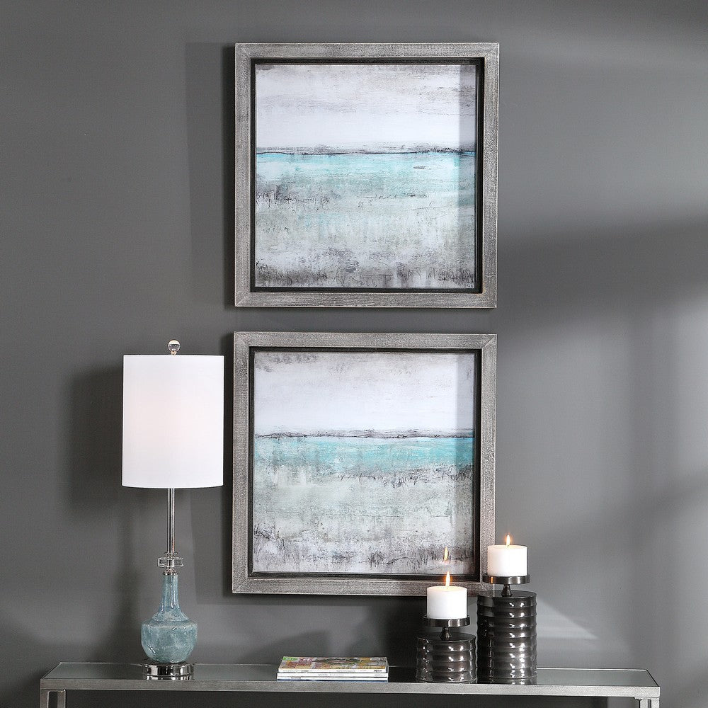 Uttermost Aqua Horizon Framed Prints Set/2 By Casagear Home UT-51114