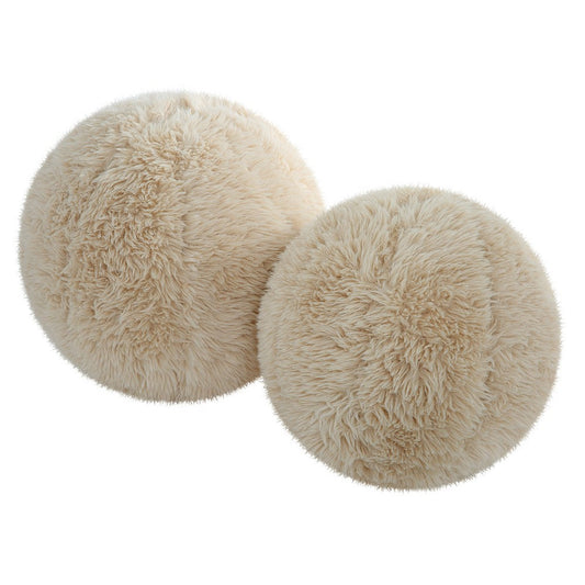 Uttermost Abide Ball Sheepskin Pillows, Set/2 By Casagear Home