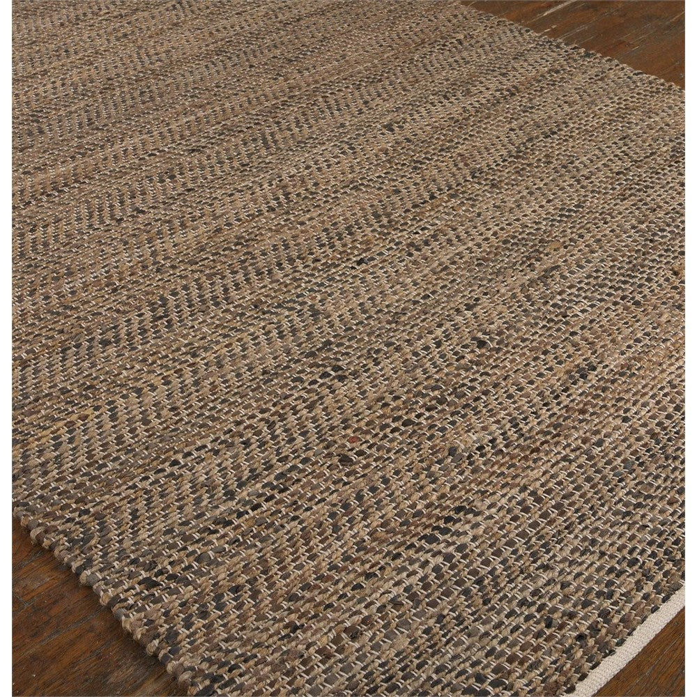 Uttermost Tobais 9 X 12 Rescued Leather & Hemp Rug By Casagear Home