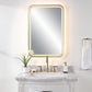 Uttermost Crofton Lighted Brass Vanity Mirror By Casagear Home UT-9862