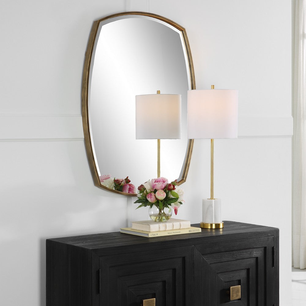 Uttermost Varenna Aged Gold Vanity Mirror By Casagear Home UT-9929