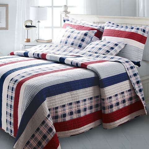 Nautical Stripes Cotton Quilt