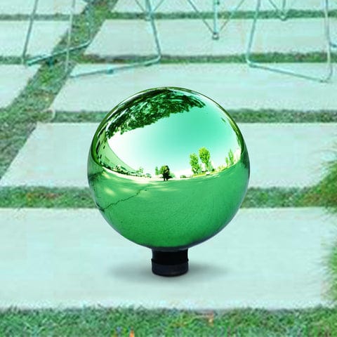 Electric Green Glass Gazing Globe