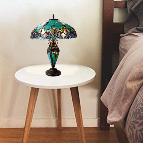 Gorgeous Green Victorian Table Lamp