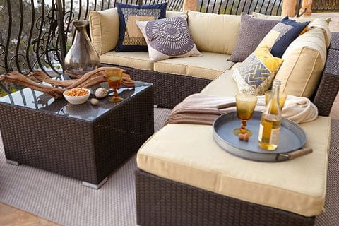 Outdoor Wicker Sectional Sofa Set